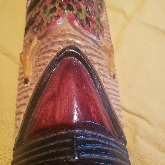 Hand Carved and Painted Woodn Mask Jamaica - Picture 7 of 9